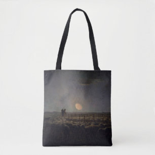 Jean-Francois Millet - Sheepfold, Moonlight 1860 Tygkasse