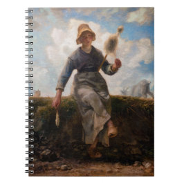 Jean-Francois Millet - Spinner Girl Anteckningsbok