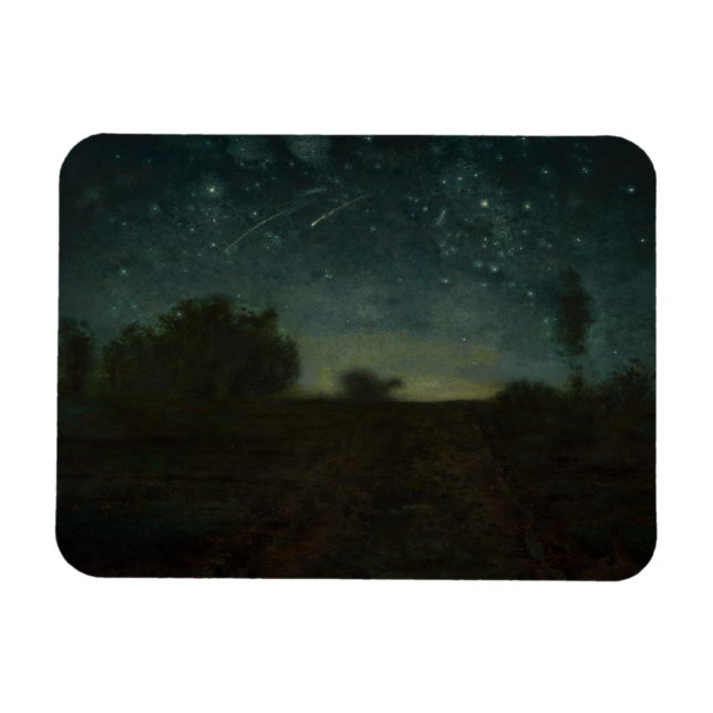 Jean-Francois Millet - Starry Night Magnet (Horisontell)