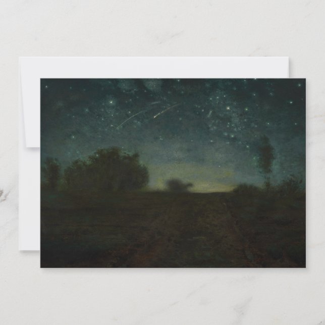 Jean-Francois Millet - Starry Night Tack Kort (Framsida)