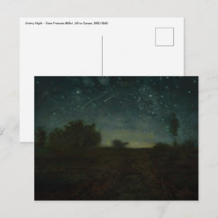 Jean-Francois Millet - Starry Night Vykort