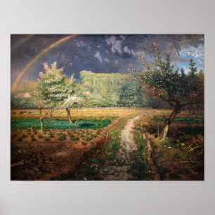 Jean-Francois Millet - Vår vid Barbizon Poster