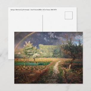 Jean-Francois Millet - Vår vid Barbizon Vykort