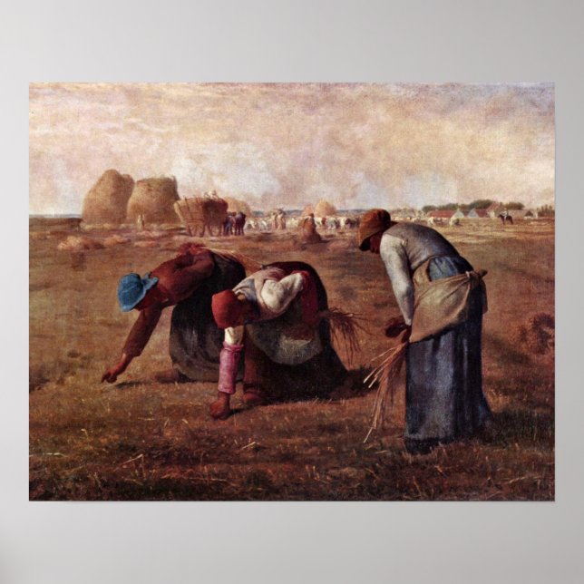 Jean-Francois Millets Gleaners Poster (Framsidan)