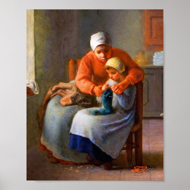 Jean-François Millets konstlektion Poster (Framsidan)