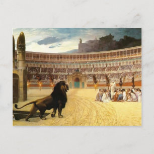 Jean Gerome- Christian Martyr's Last Prayer Vykort