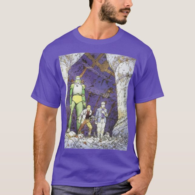 Jean Giraud Moebius vänner T Shirt (Framsida)