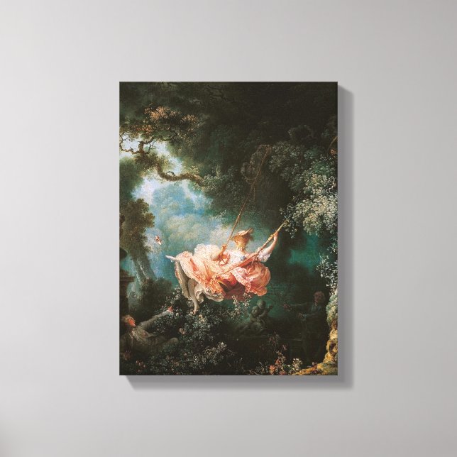 Jean-Honor Fragonard Swing Canvastryck (Framsida)