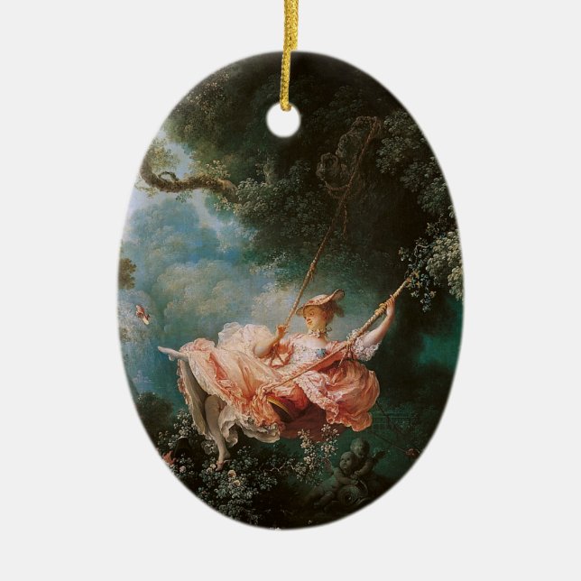 Jean-Honoré Fragonard är Swing Julgransprydnad Keramik (Framsidan)