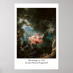 Jean-Honoré Fragonard är Swing Poster