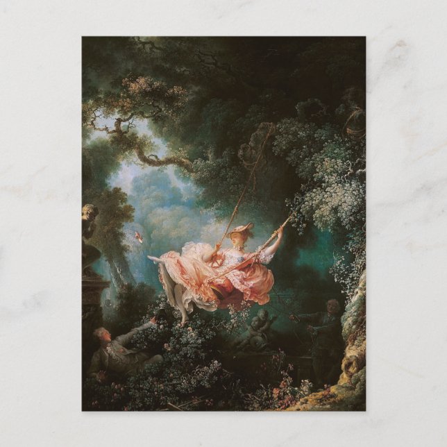 Jean-Honoré Fragonard är Swing Vykort (Framsida)