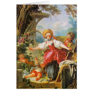 Jean-Honore Fragonard- blinda man bluff Hälsningskort