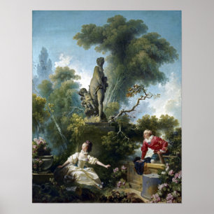 Jean-Honoré Fragonard framsteg av kärlek Poster