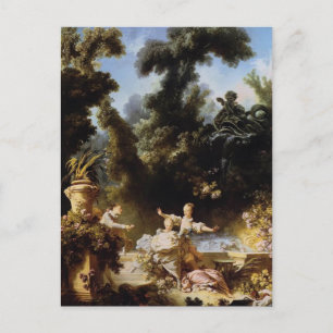 Jean-Honore Fragonard - Framsteg för Kärlek Vykort