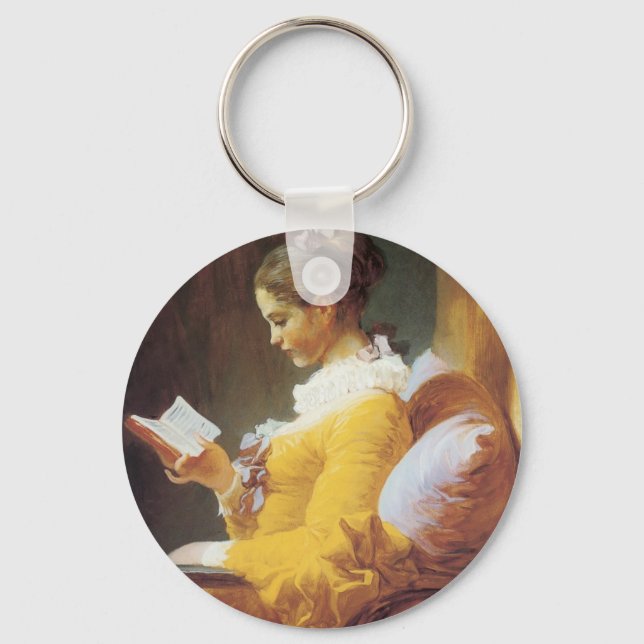 Jean-Honore Fragonard Läsaren Nyckelring (Framsida)