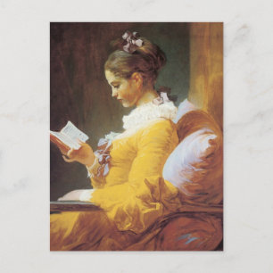 Jean-Honore Fragonard Läsaren Vykort