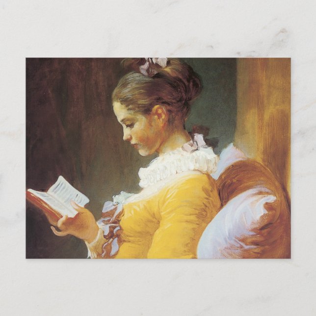 Jean-Honore Fragonard Reader Vykort (Framsida)