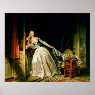 Jean-Honore Fragonard: Stolen Kiss Poster