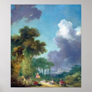 Jean-Honoré Fragonard Swing Poster
