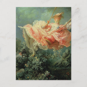 Jean-Honore Frangonards rococococo-tavla The Swing Vykort