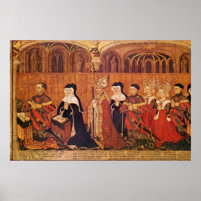 Jean I Jouvenel des Ursins med hustru och Poster (Framsidan)