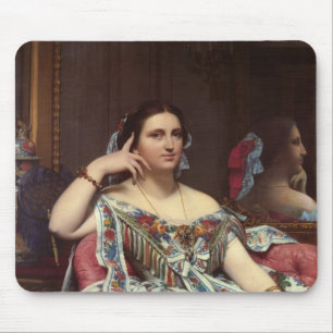 Jean ingres-porträtt av madamMoitessier sitta Musmatta