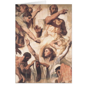 Jean Ingres- studie för martyrskap av St. Hälsningskort