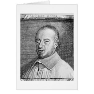 Jean Jacques Olier (1608-57) (engrave) (b/w phot) Hälsningskort