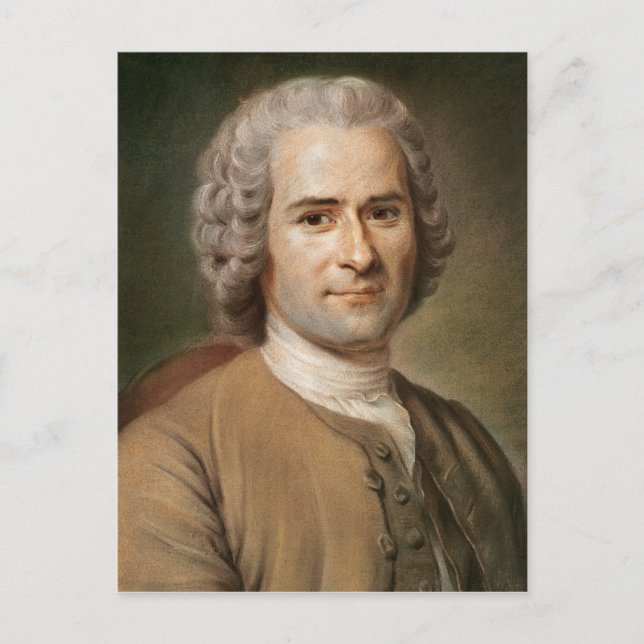 Jean-Jacques Rousseau efter 1753 Vykort (Framsida)
