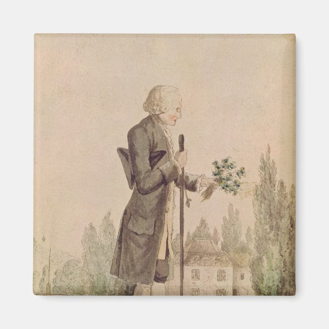 Jean-Jacques Rousseau Gathering Örters Magnet (Framsidan)
