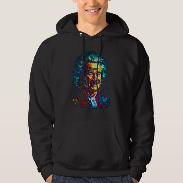 Jean Jacques Rousseau Philosopher Hoodie (Framsida)