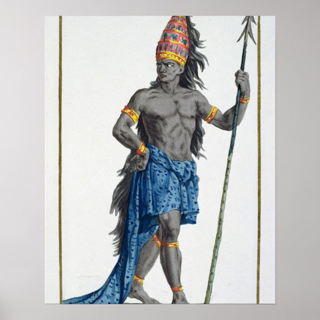 Jean, Kung i Kongo, graverad av Pierre Duflos Poster (Framsidan)