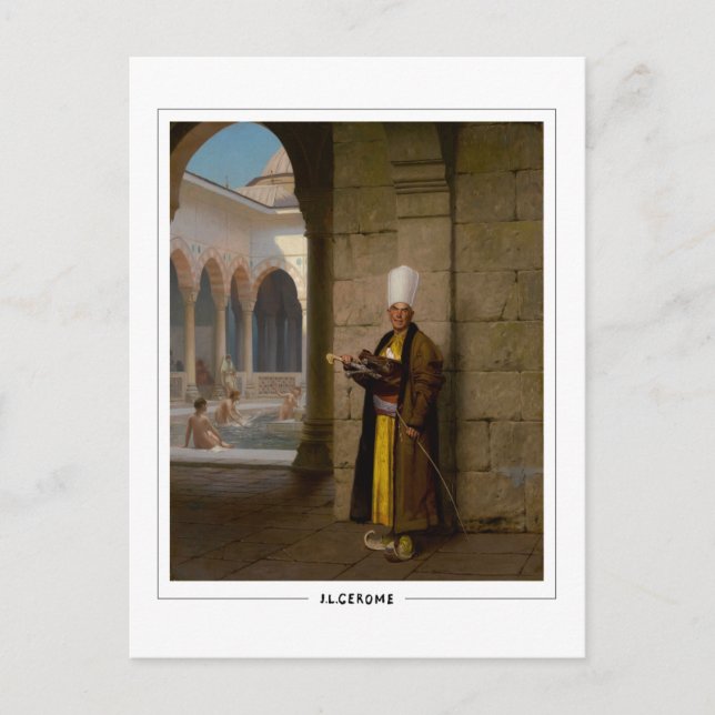 Jean-Léon Gérôme #114 - Finkonstkort Vykort (Framsida)