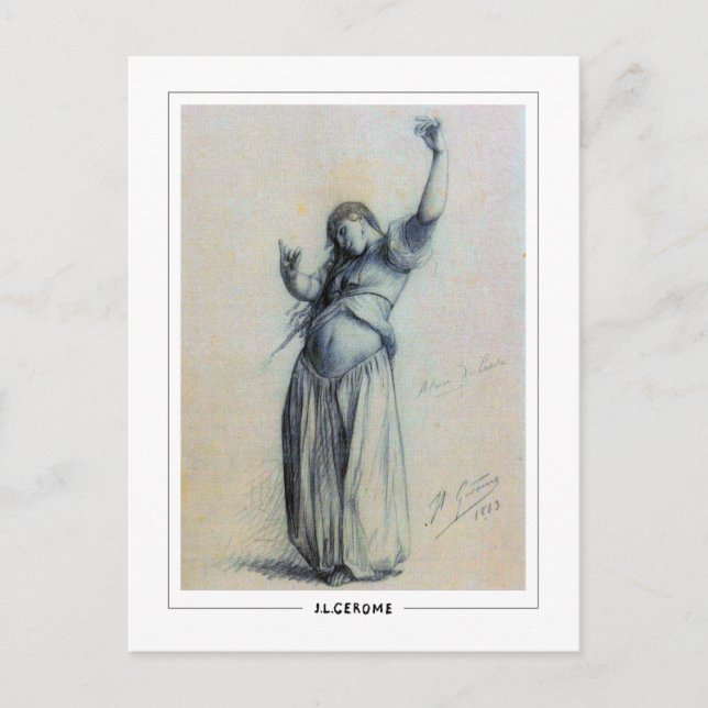 Jean-Léon Gérôme #115 - Fine Art Postcard Vykort (Framsida)