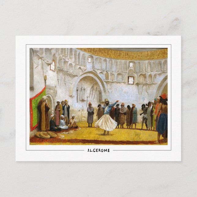 Jean-Léon Gérôme #126 - Finkonstkort Vykort (Framsida)