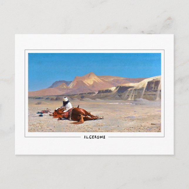 Jean-Léon Gérôme #127 - Fine Art Postcard Vykort (Framsida)