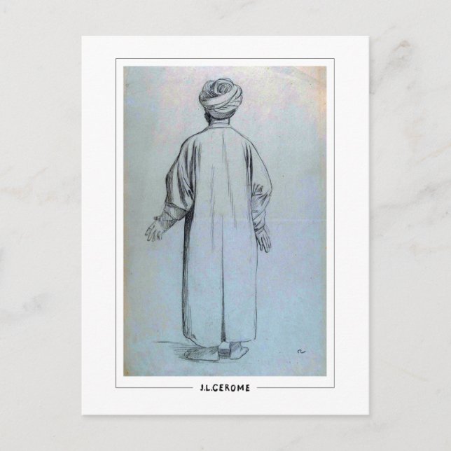 Jean-Léon Gérôme #168 - Fine Art Postcard Vykort (Framsida)