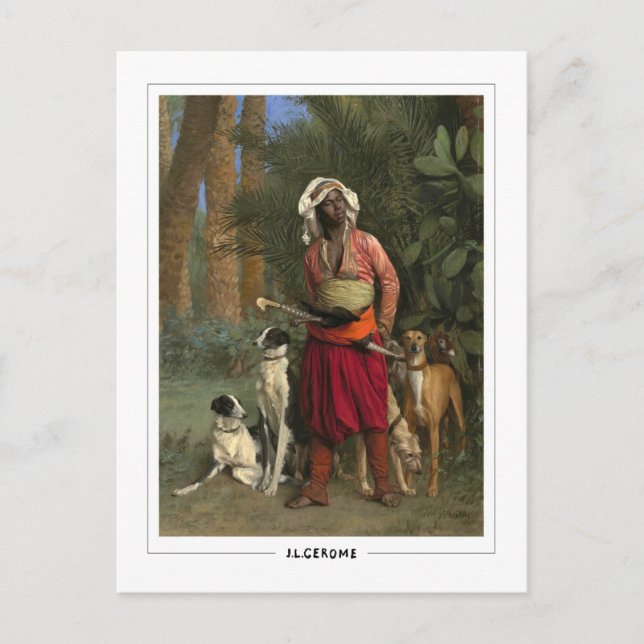 Jean-Léon Gérôme #188 - Finkonstkort Vykort (Framsida)
