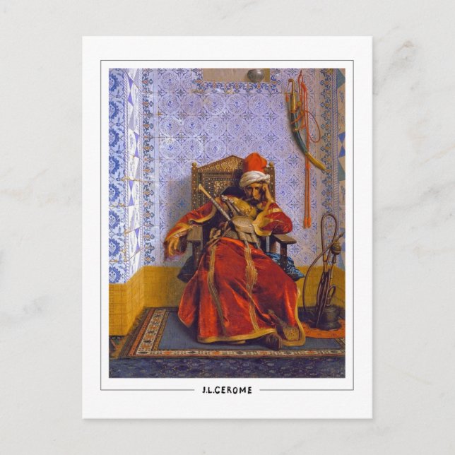 Jean-Léon Gérôme #192 - Fin Art Postcard Vykort (Framsida)