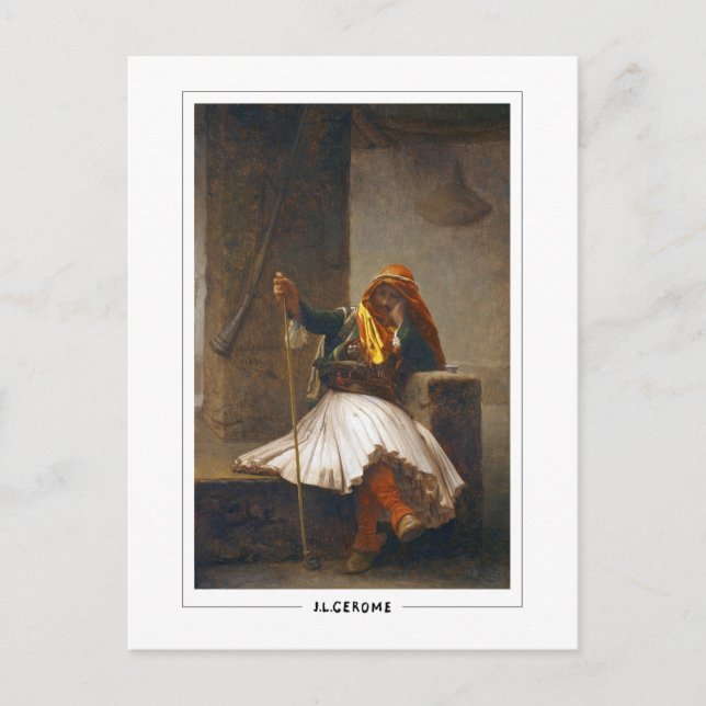 Jean-Léon Gérôme #197 - Fine Art Postcard Vykort (Framsida)