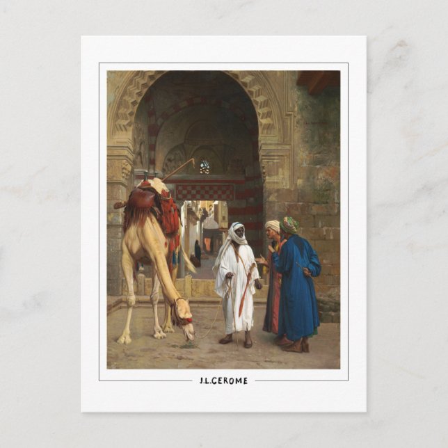 Jean-Léon Gérôme #216 - Finkonstkort Vykort (Framsida)