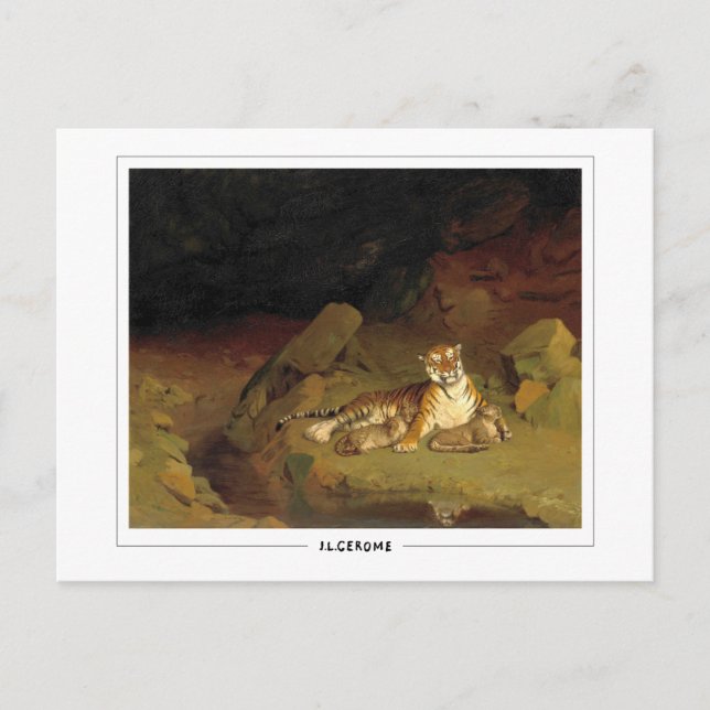 Jean-Léon Gérôme #218 - Finkonstkort Vykort (Framsida)