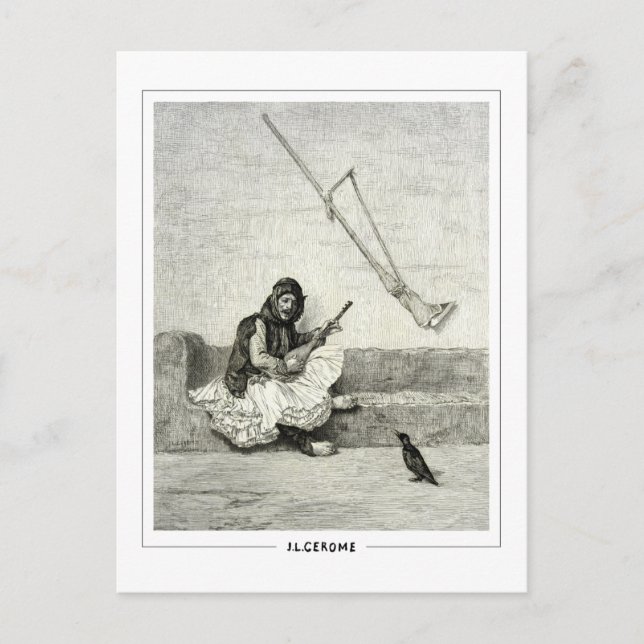 Jean-Léon Gérôme #228 - Fine Art Postcard Vykort (Framsida)