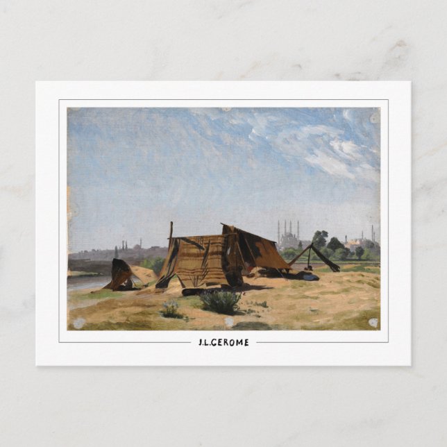 Jean-Léon Gérôme #242 - Finkonstkort Vykort (Framsida)