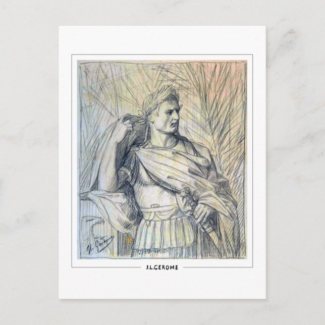 Jean-Léon Gérôme #252 - Fine Art Postcard Vykort (Framsida)