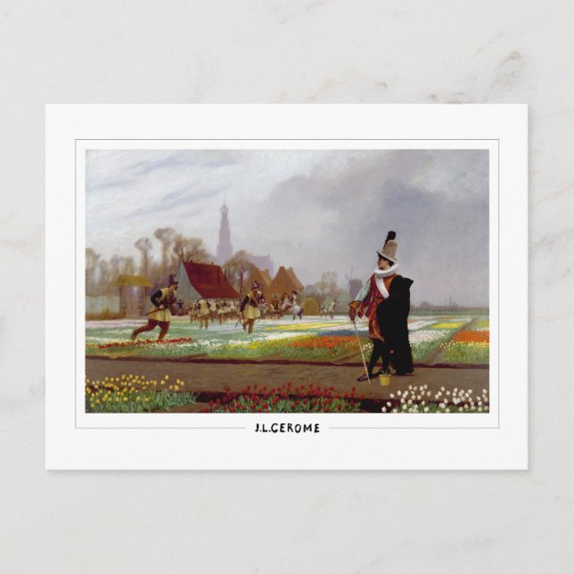 Jean-Léon Gérôme #254 - Finkonstkort Vykort (Framsida)