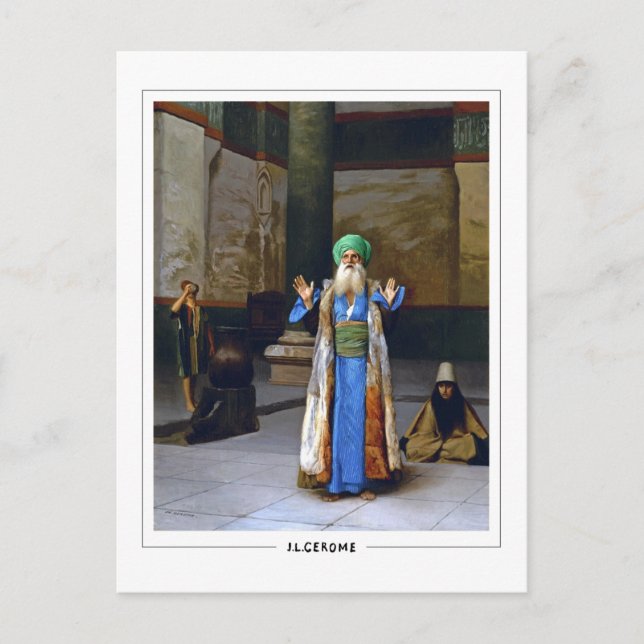 Jean-Léon Gérôme #26 - Fine Art Postcard Vykort (Framsida)