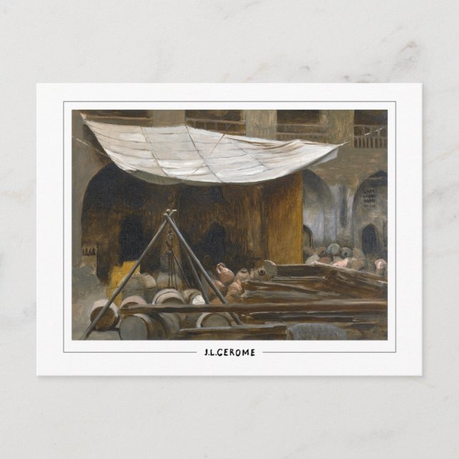 Jean-Léon Gérôme #287 - Finkonstkort Vykort (Framsida)