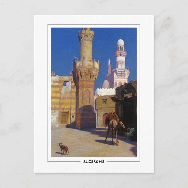 Jean-Léon Gérôme #317 - Fine Art Postcard Vykort (Framsida)