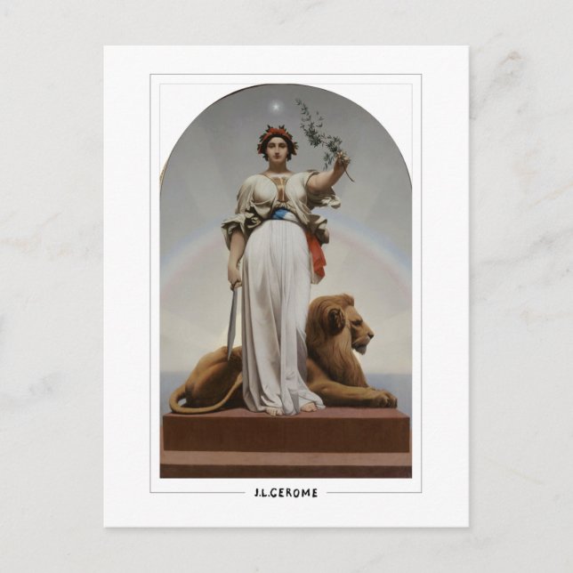 Jean-Léon Gérôme #347 - Fine Art Postcard Vykort (Framsida)